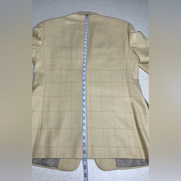 PAL ZILERI Gruppo Forall Trofeo Wool Tan Plaid Blazer - Picture 15 of 15